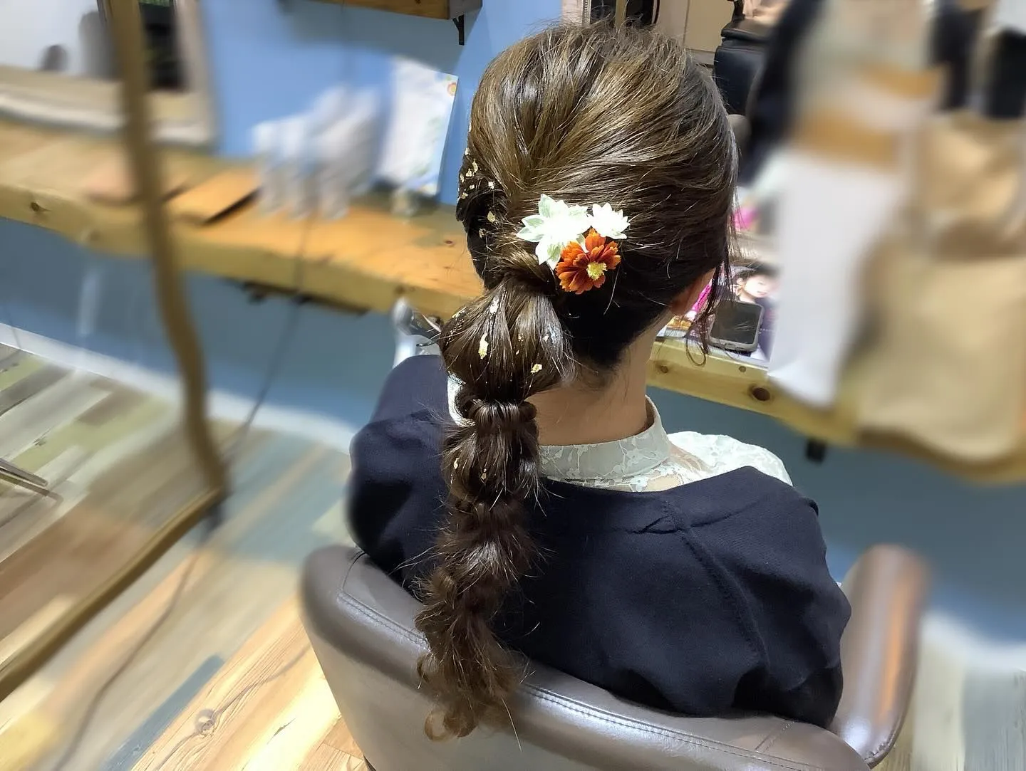 結婚式へご列席のお客様ヘアアレンジ✨