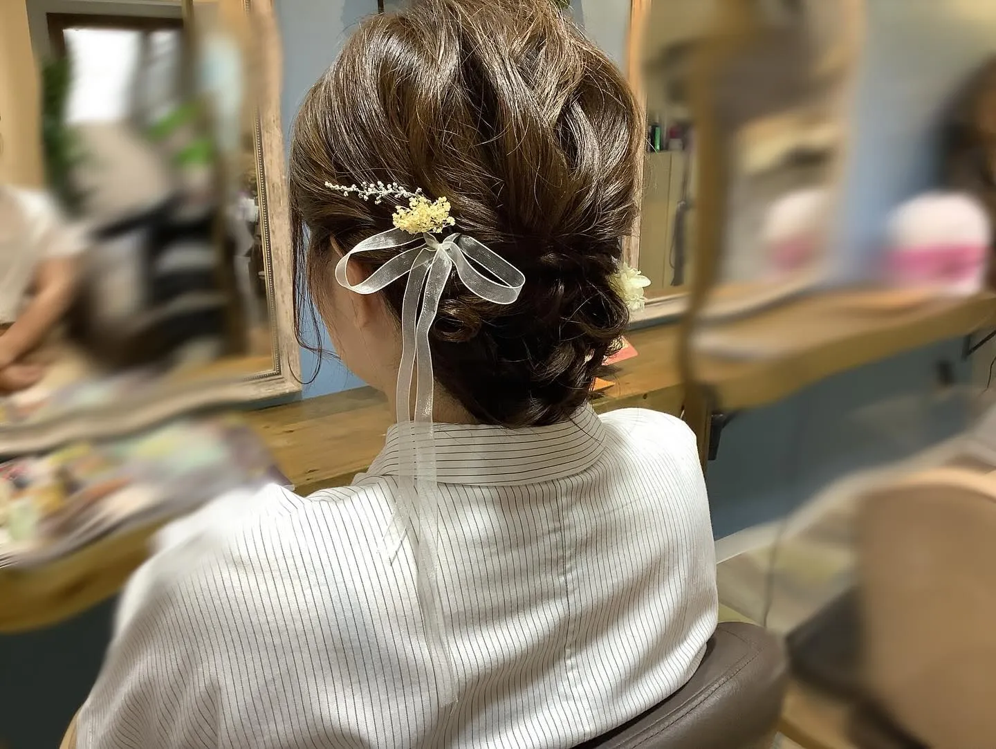 結婚式へご列席のお客様ヘアアレンジ✨