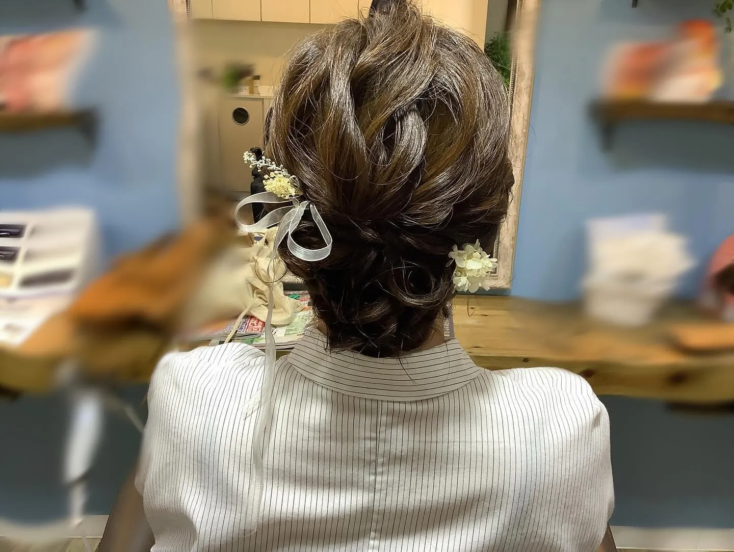 結婚式へご列席のお客様ヘアアレンジ✨