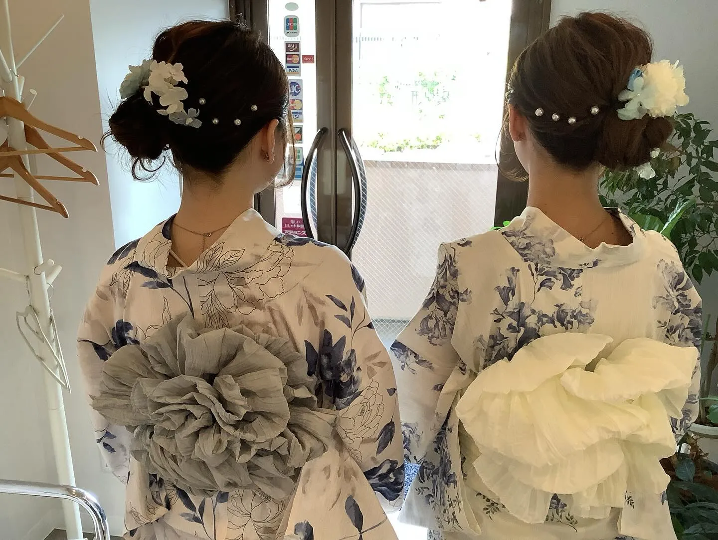 お揃いコーデで花火大会へ