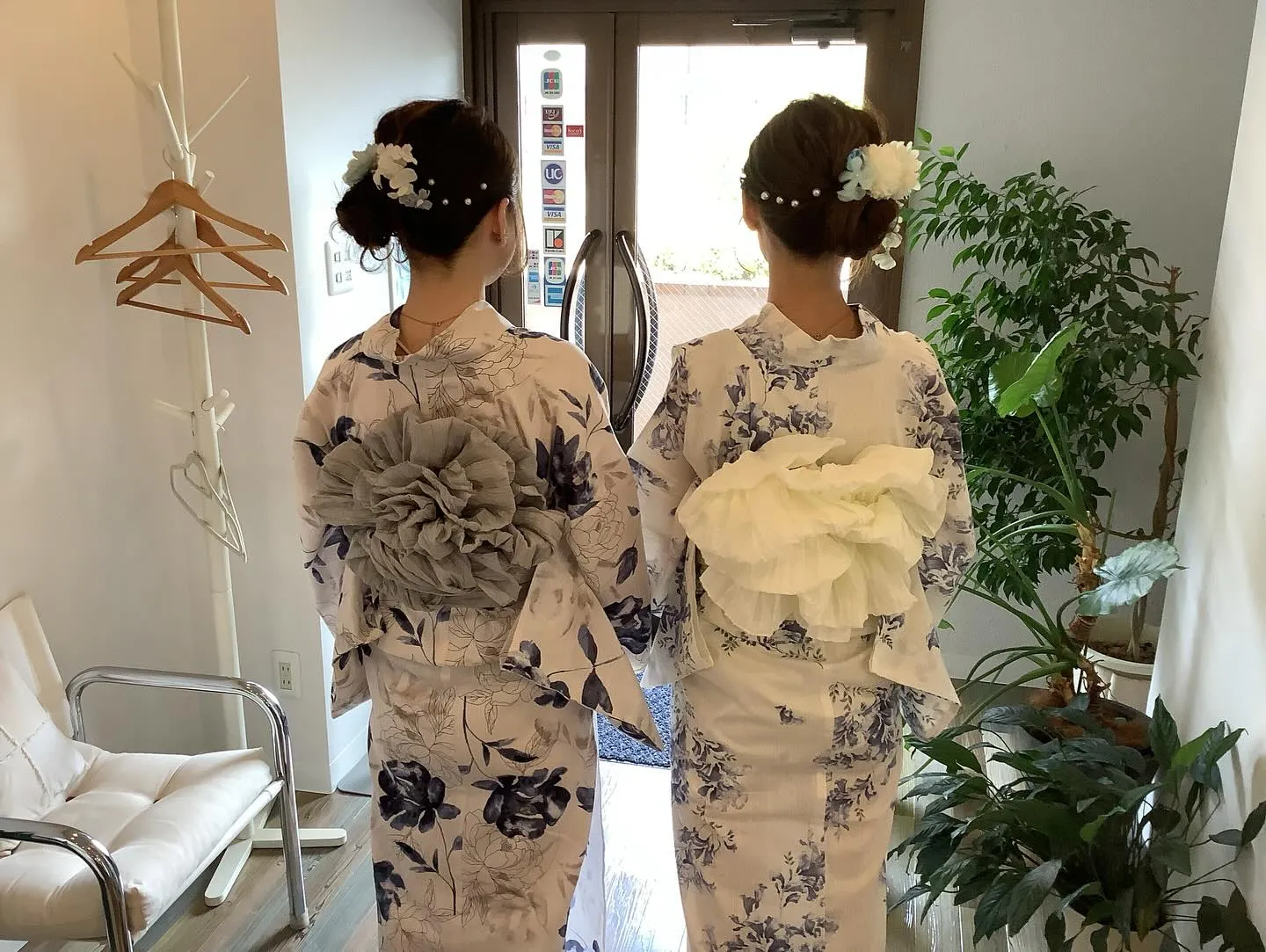 お揃いコーデで花火大会へ