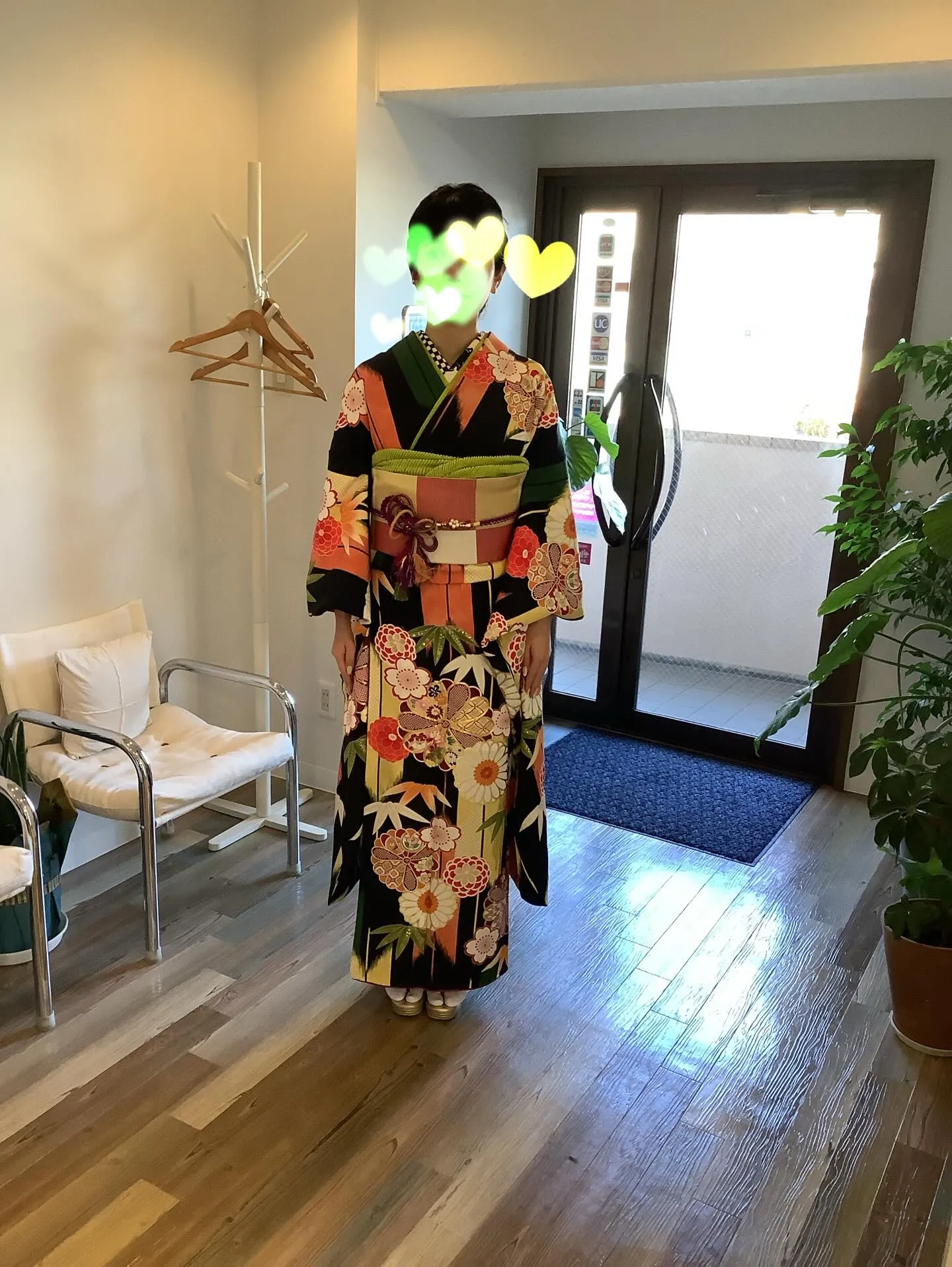 お友達の結婚式へご列席のお客様のヘアセット＋着付けをさせてい...
