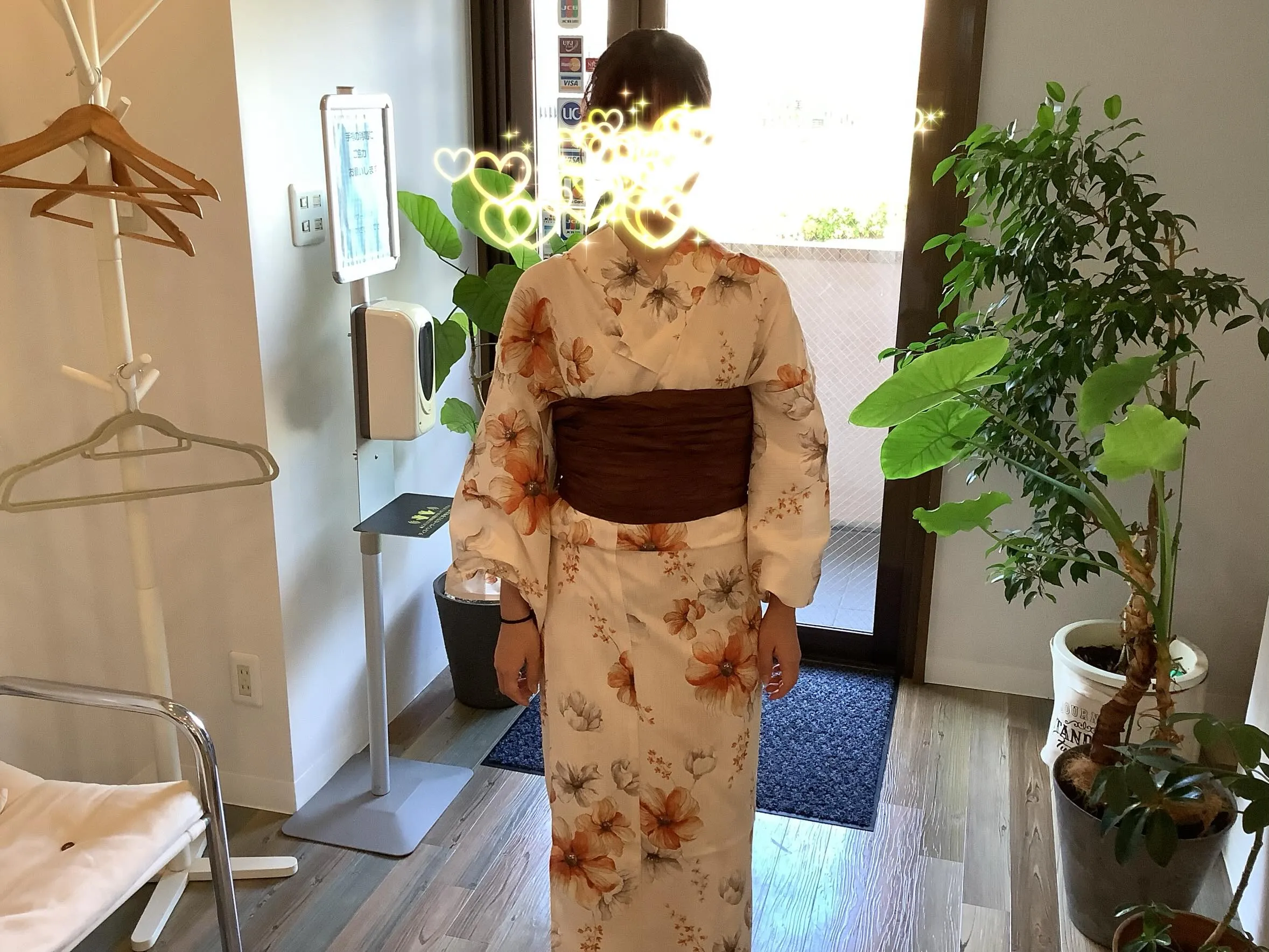 今年初の浴衣着付けのお客様！今夜はお天気も良く涼しそうで気持...